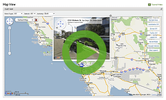 GPS fleet tracking system - street view