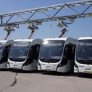 electric bus fleet